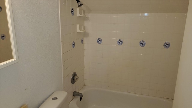 809 8th Ave N, Texas City, TX 77590 - bathroom featuring toilet and shower / washtub combination