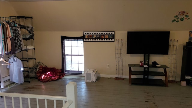 living room featuring hardwood / wood-style flooring