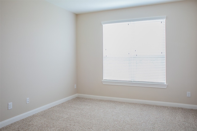 view of carpeted empty room