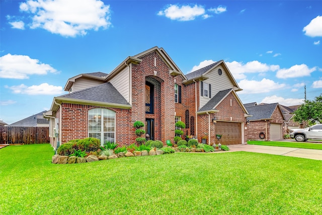 front of property with a front lawn