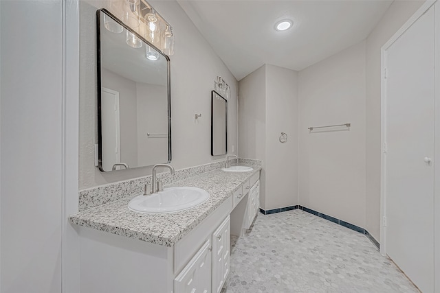 bathroom with vanity