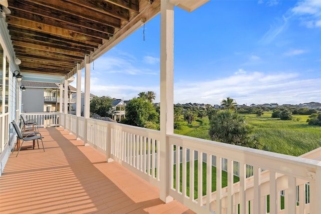 view of wooden terrace