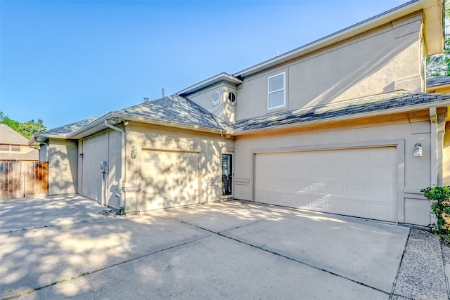 front facade featuring a garage