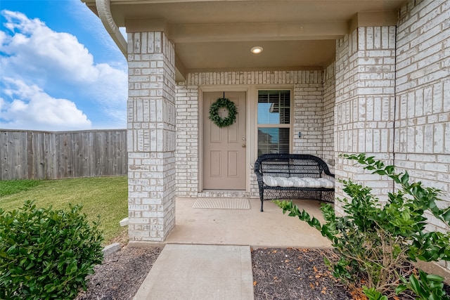 view of entrance to property