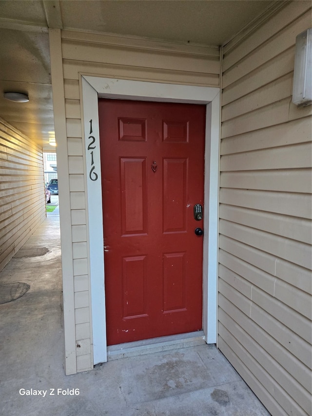 view of entrance to property