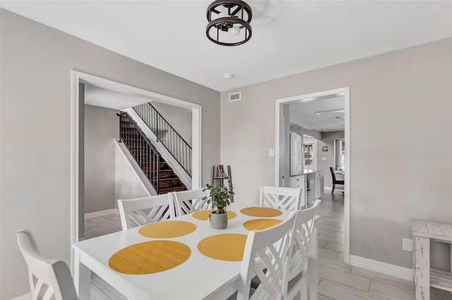 view of dining area