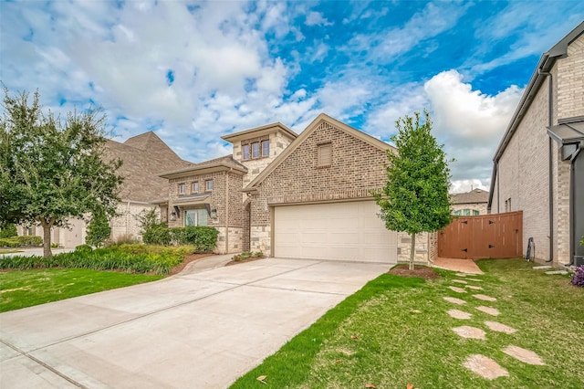 view of front of home featuring a front yard