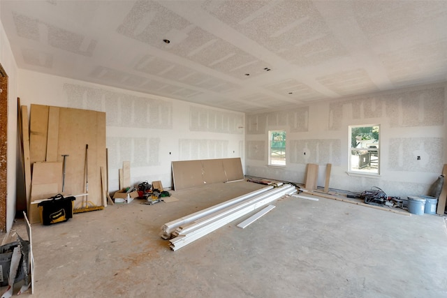 miscellaneous room featuring concrete flooring