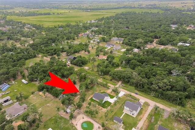 24601 Tipperary St, Hempstead, TX 77445 - bird's eye view featuring a residential view
