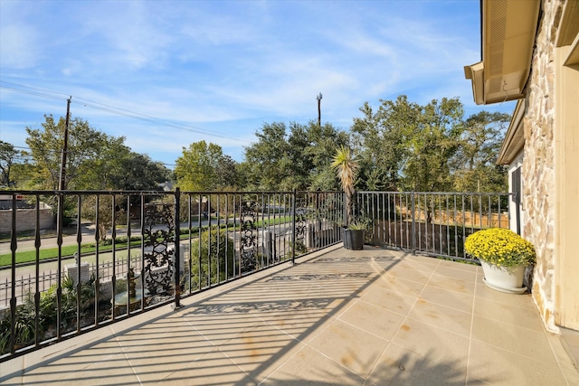 view of balcony