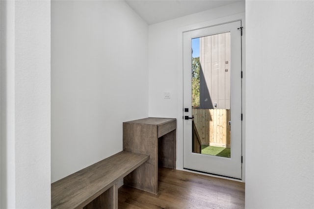 interior space featuring hardwood / wood-style flooring