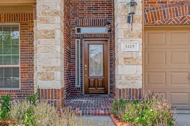 view of exterior entry