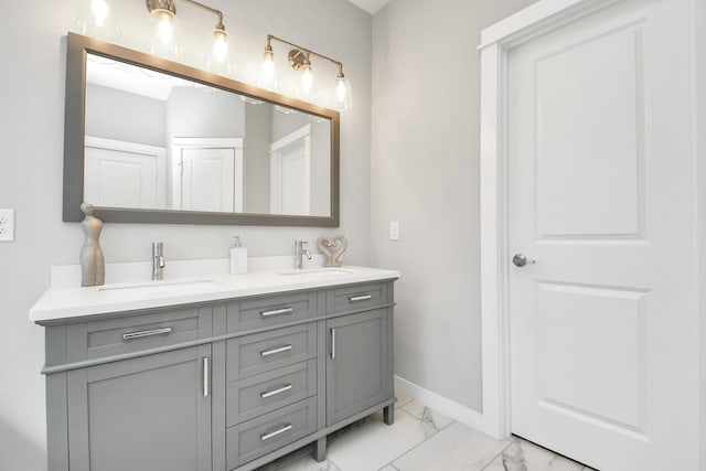 bathroom with vanity