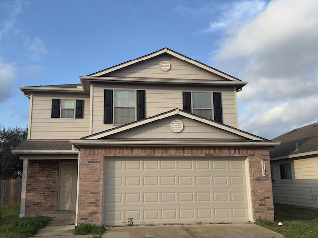 view of front of house featuring a garage