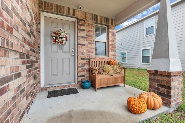 property entrance with a porch