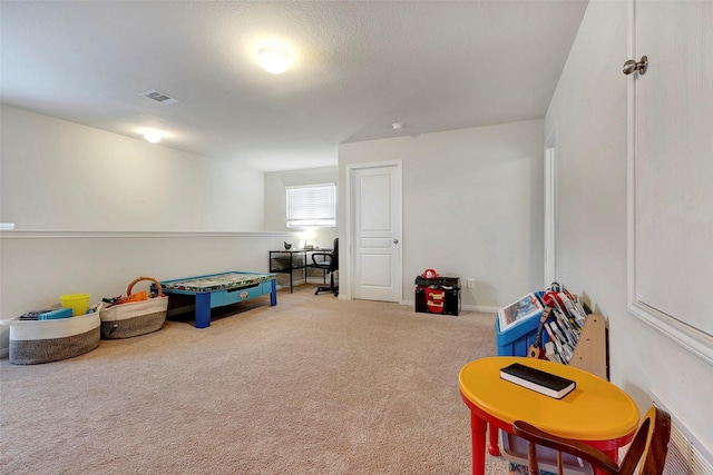 playroom with carpet