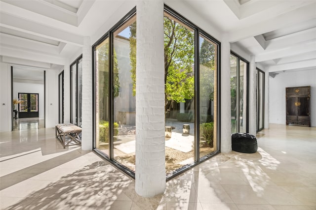 entryway featuring light tile patterned floors