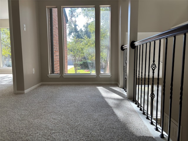 interior space with light colored carpet