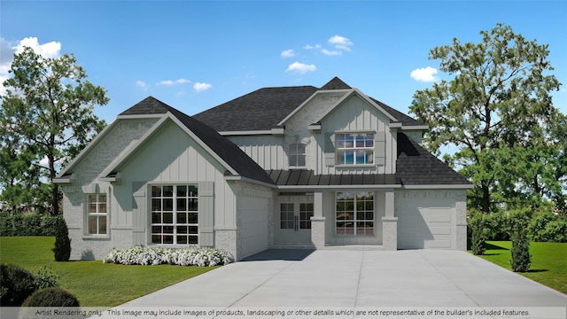 view of front of home featuring a front lawn