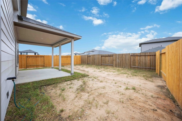 view of yard with a patio