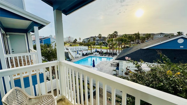 view of balcony