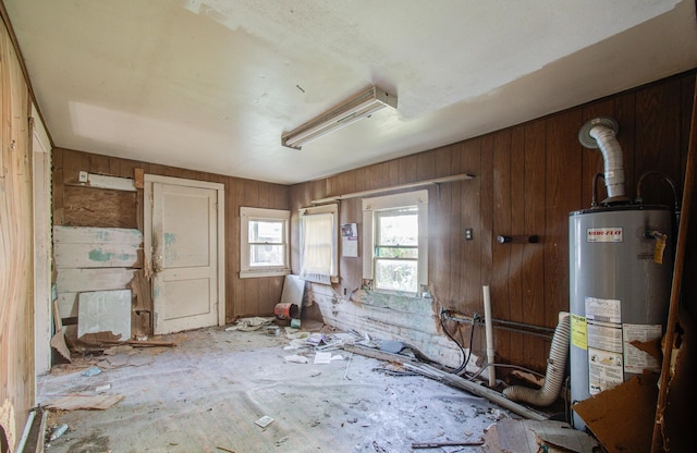 miscellaneous room featuring gas water heater