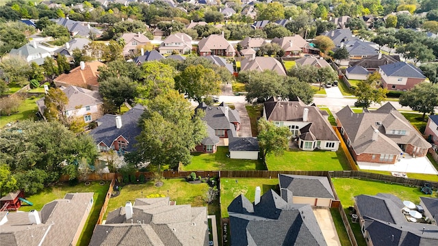 aerial view featuring a residential view