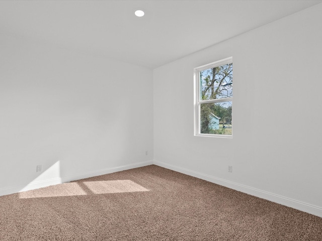 view of carpeted empty room