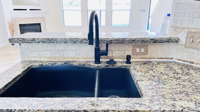 interior details with sink