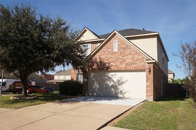 view of front of property with a front yard