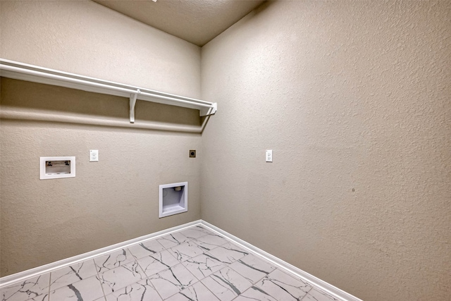 washroom featuring washer hookup and hookup for an electric dryer