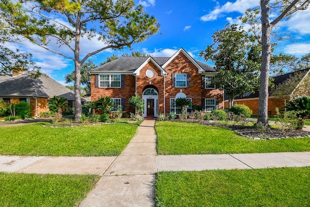 view of front of house with a front yard