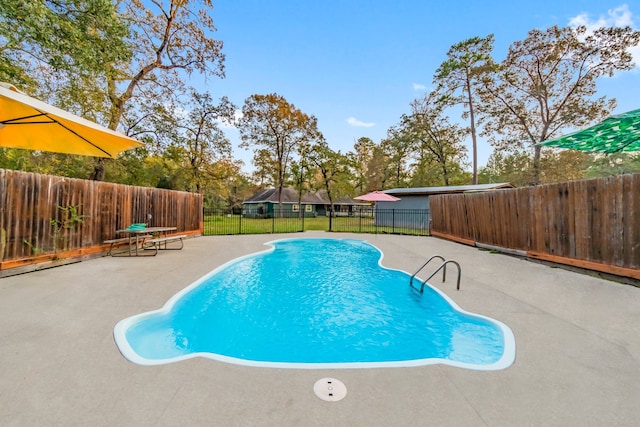 view of pool with a patio