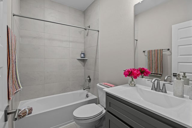 16034 Mason Run Dr, Houston, TX 77079 - bathroom featuring vanity and bathtub / shower combination