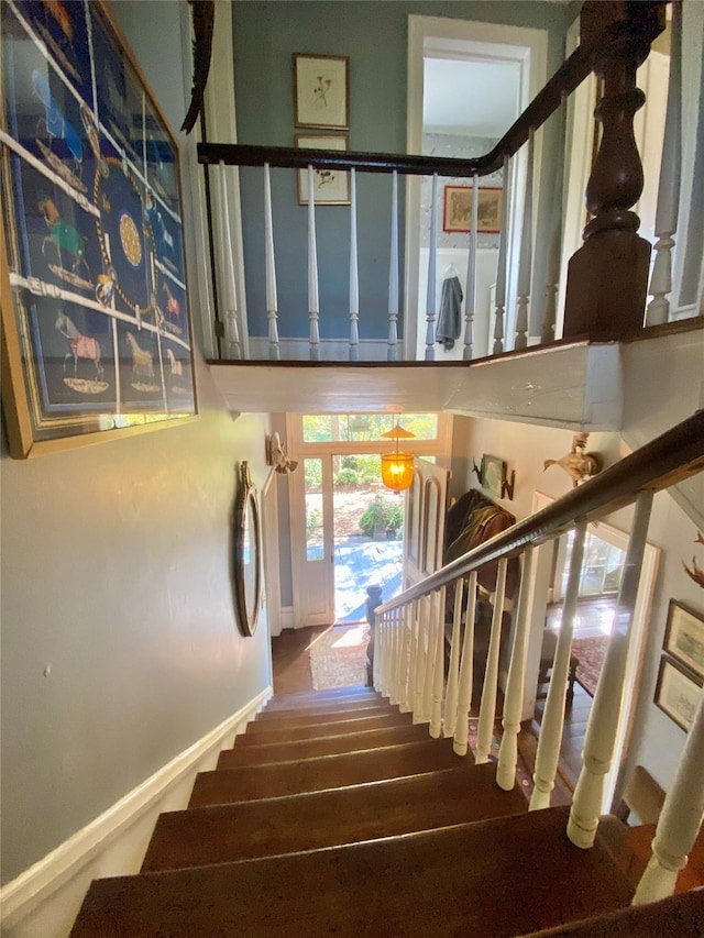 view of staircase