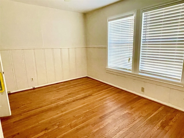 unfurnished room featuring light hardwood / wood-style floors