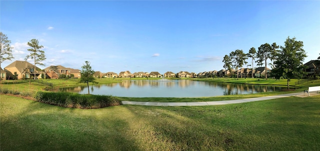 view of water feature