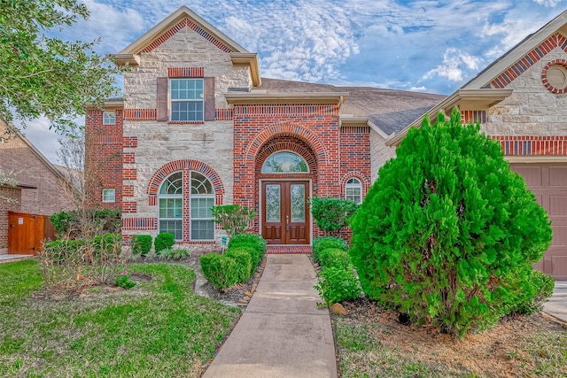 entrance to property with french doors