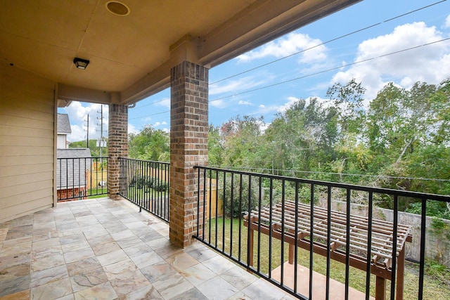 view of balcony