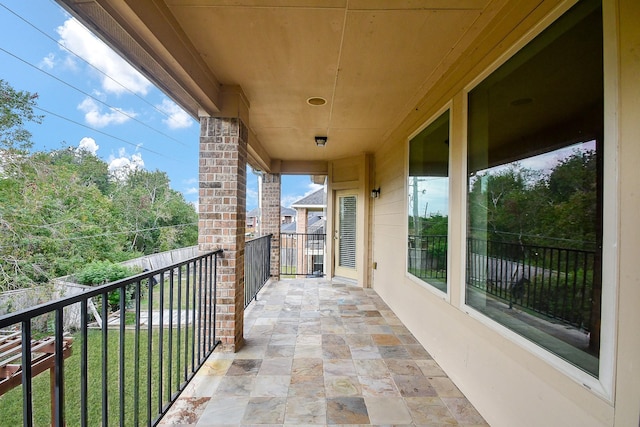 view of balcony