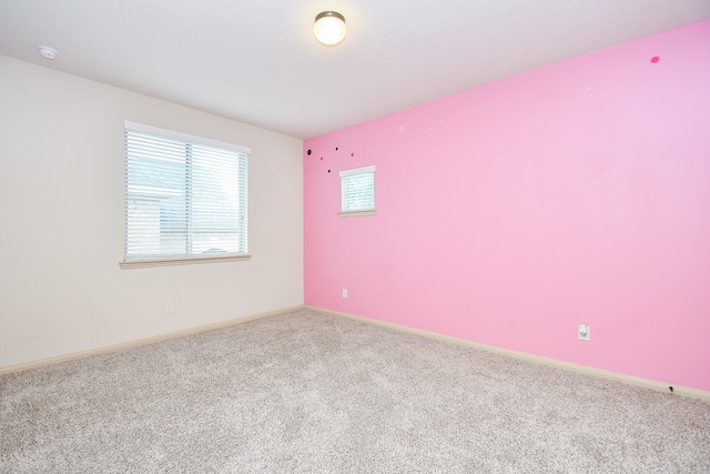 spare room with carpet floors