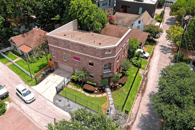 birds eye view of property