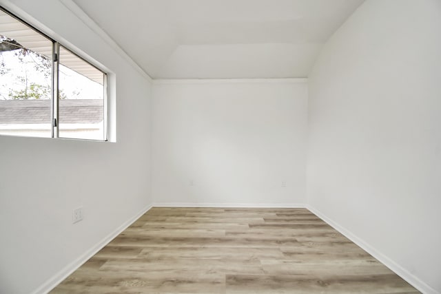 unfurnished room featuring light hardwood / wood-style flooring