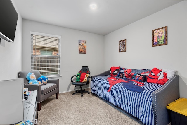 bedroom with carpet flooring