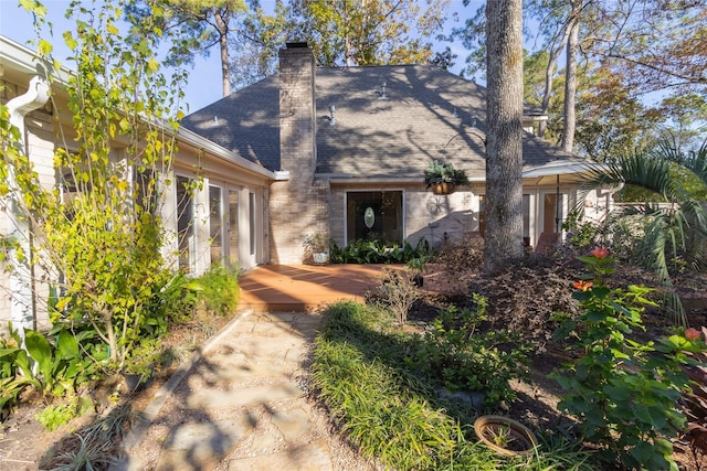 cape cod home featuring a wooden deck