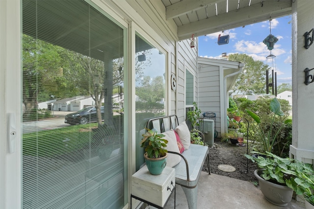 view of sunroom