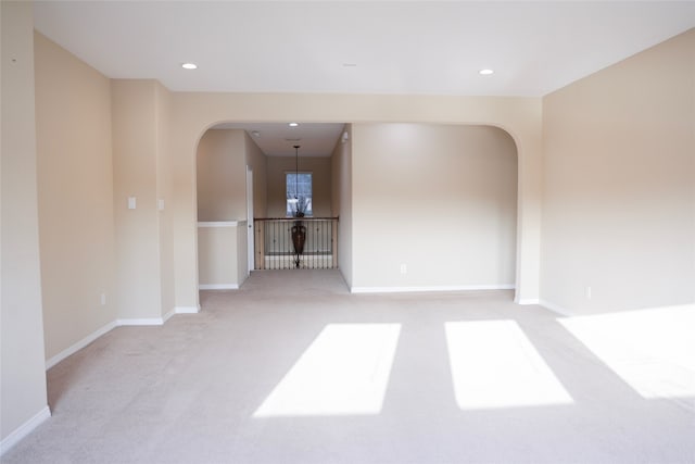 view of carpeted empty room