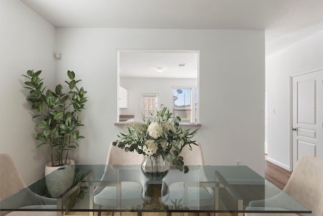 dining room featuring hardwood / wood-style floors