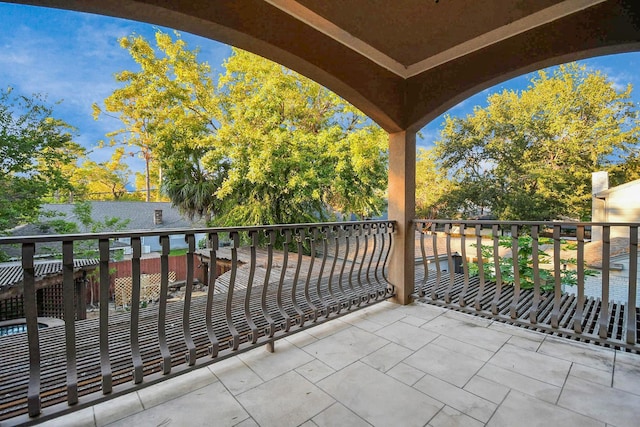 view of balcony