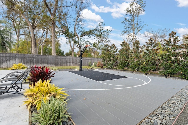 view of basketball court